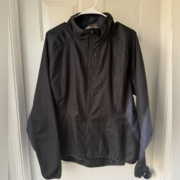 Athleta Jackets & Blazers - Athleta Black Ventilated Running Windbreaker 1x